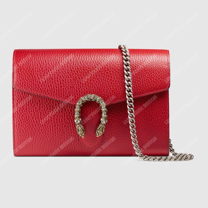 G*u*i dionysus gg sup*e mini leather chain bag hibiscus red