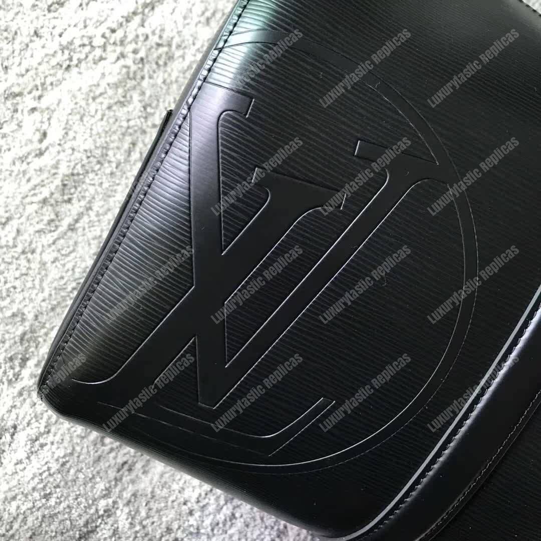 LV Keepall Bandouliere 45 Epi Leather Noir