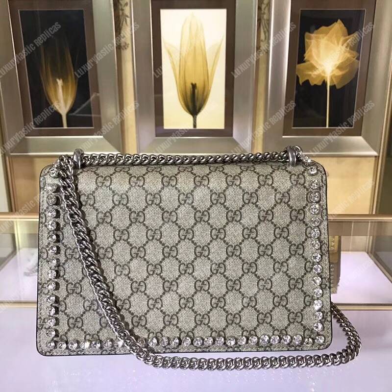 G*u*i dionysus crystal and pink bow shoulder bag