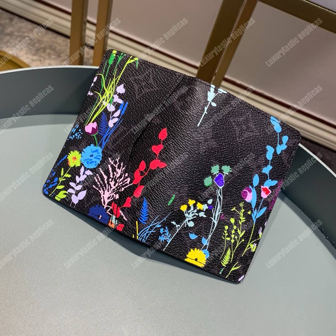 LV Flower Pocket Organizer Monogram Eclipse Canvas