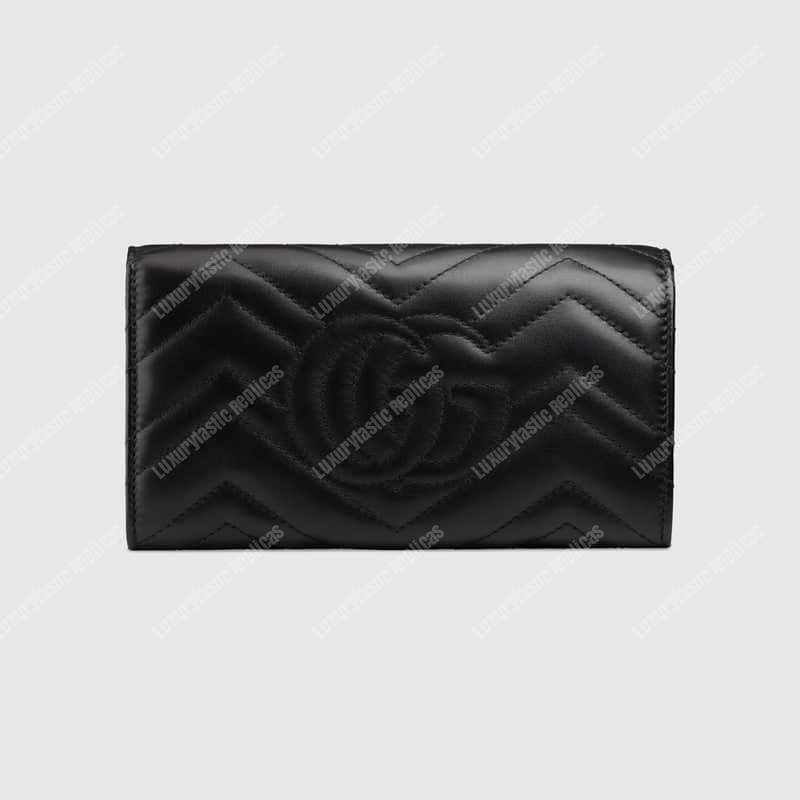 G*u*i gg marmont animal studs continental wallet