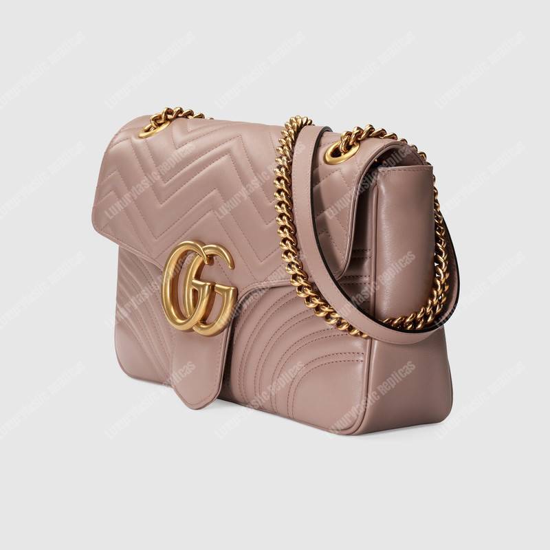 G*u*i gg marmont medium matelasse shoulder bag dusty pink