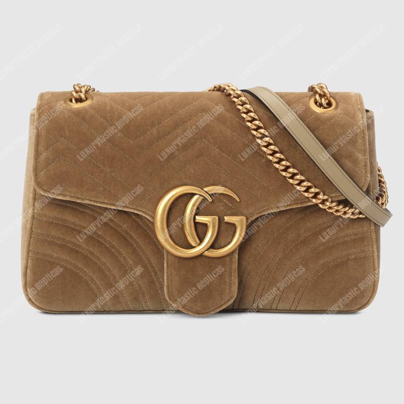 G*u*i gg marmont velvet medium shoulder bag