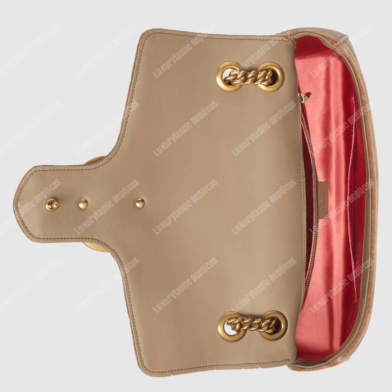 G*u*i gg marmont velvet medium shoulder bag
