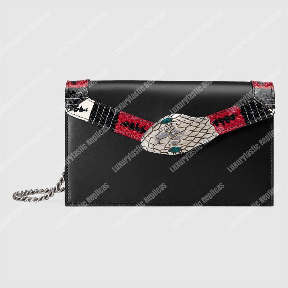 G*u*i lilith leather shoulder bag black