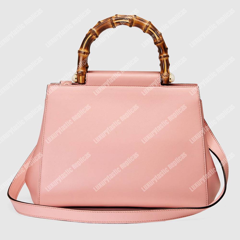 G*u*i nymphaea small top handle bag light pink