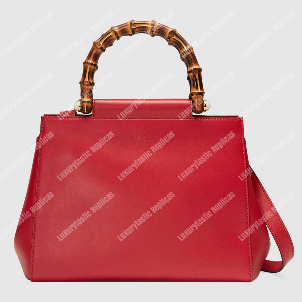 G*u*i nymphaea small top handle bag red