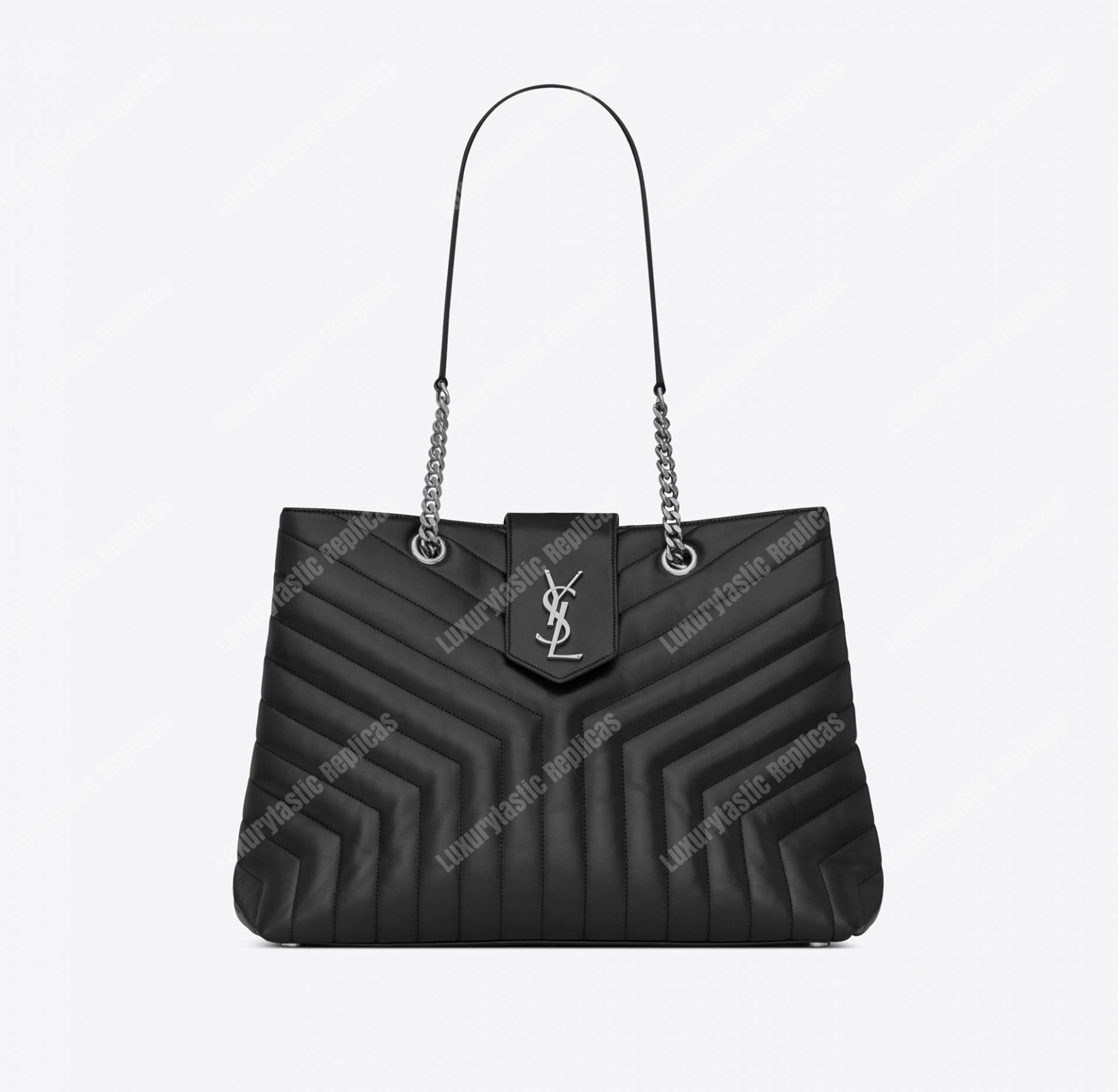 Saint Laurent Large Loulou Shopping Bag Black