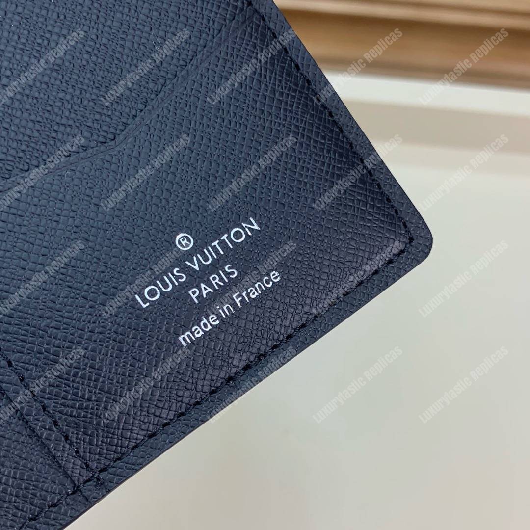 LV Pocket Organizer Epi Leather Yellow Initials