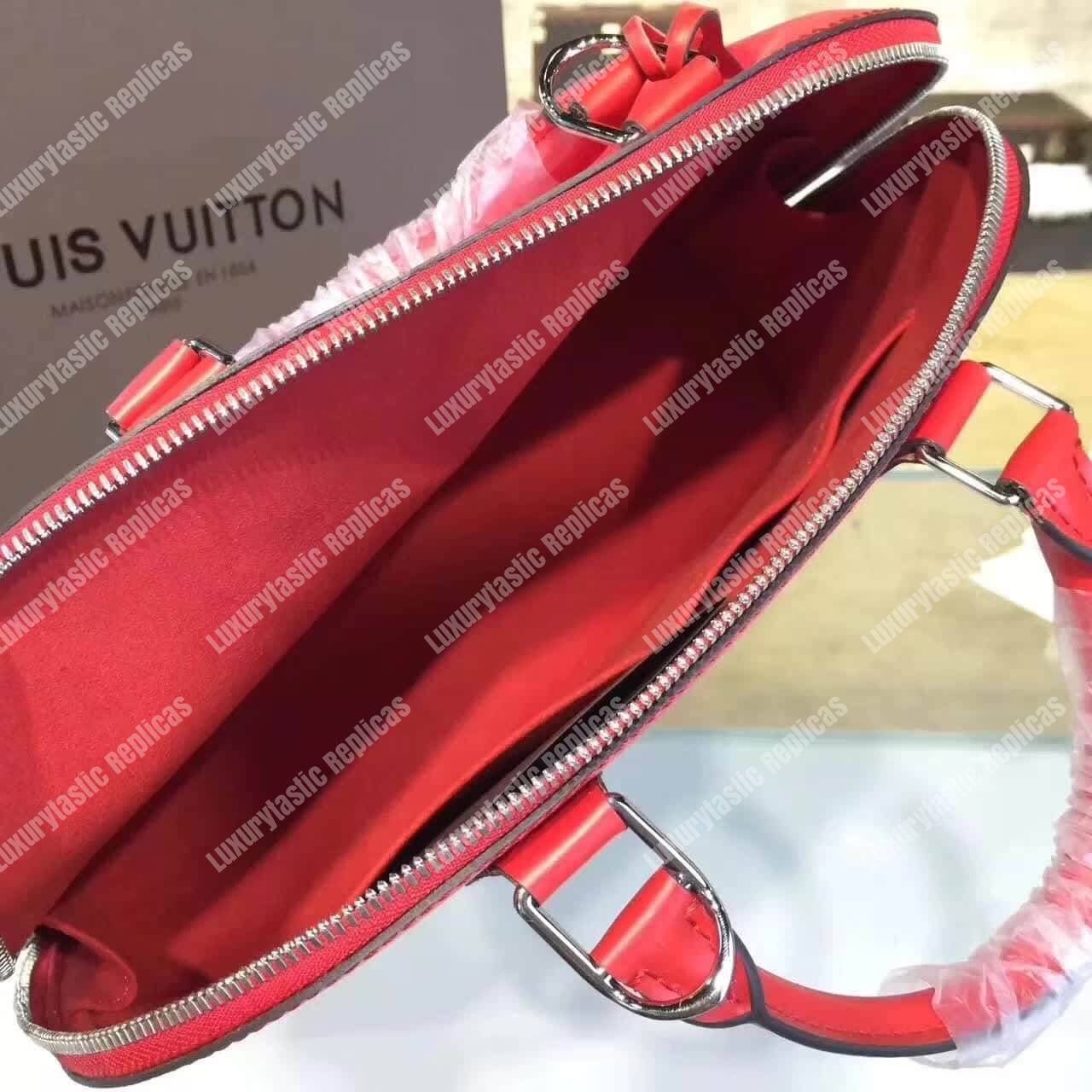 LV Alma PM Epi Leather Coquelicot