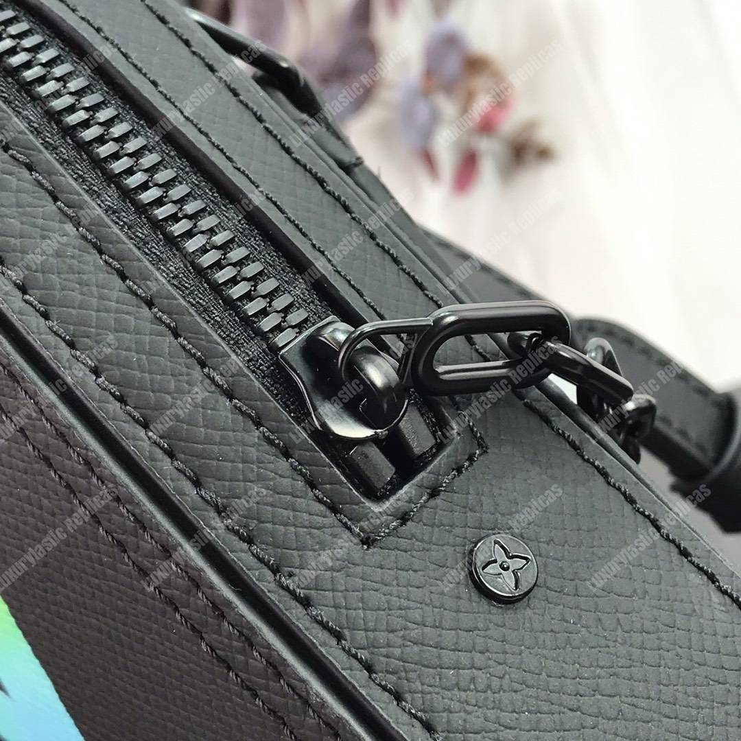 LV Abloh Danube Messenger Taiga Leather