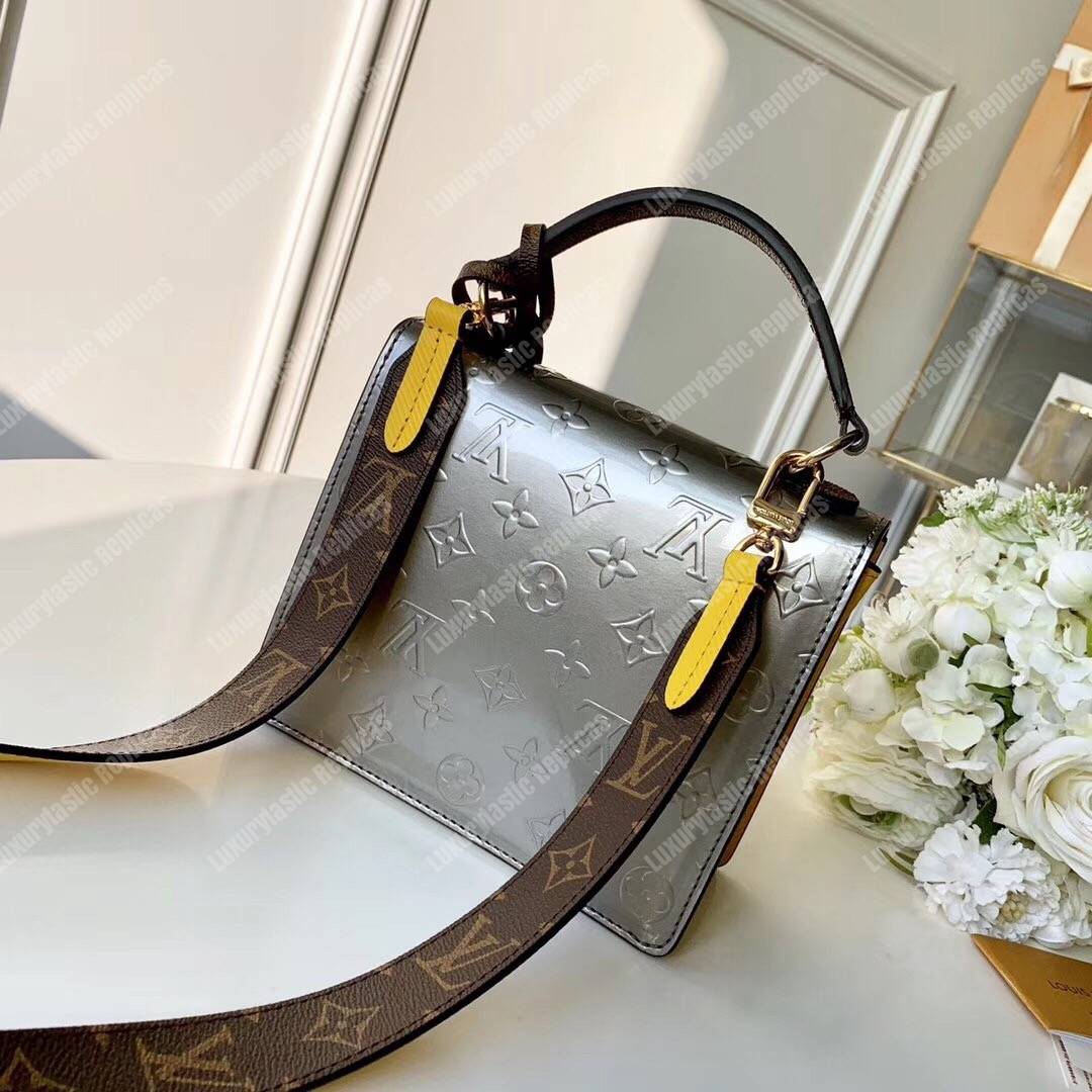 LV Spring Street Monogram Vernis Bitume Métallisé
