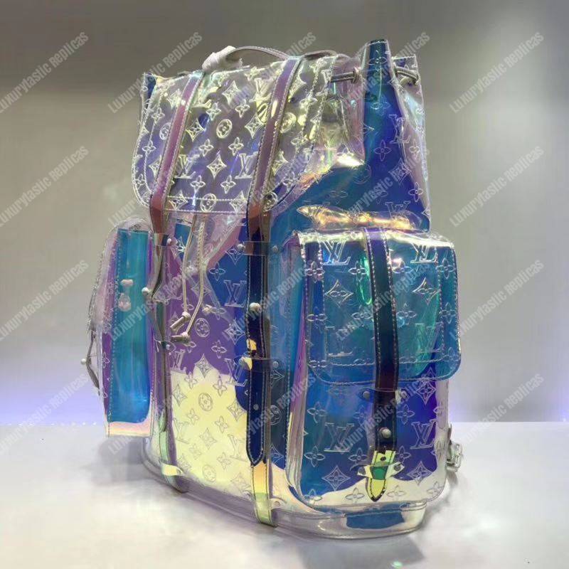LV Christopher Backpack GM Monogram Iridescent Prism
