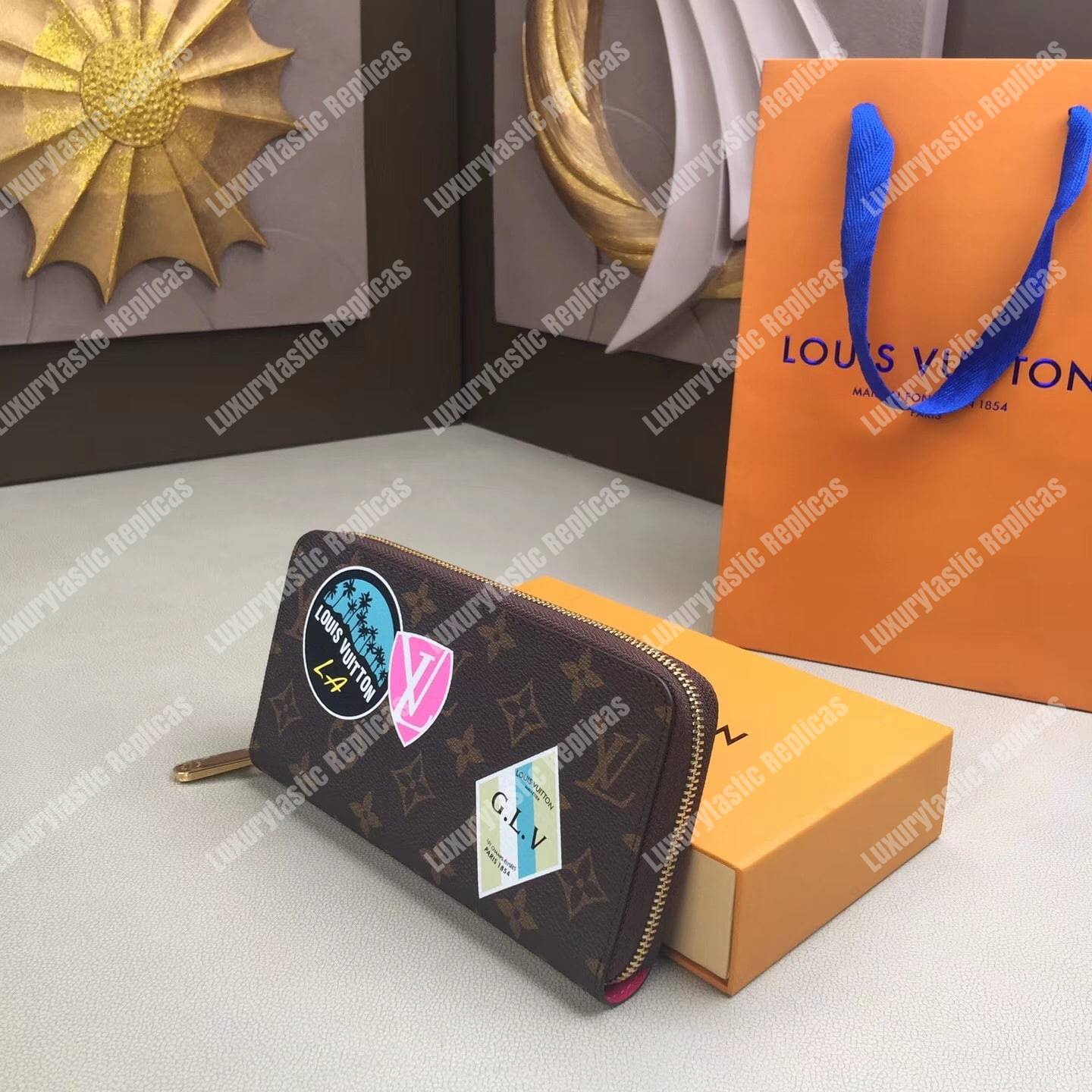 LV Zippy Wallet My LV World Tour Monogram Fuchsia