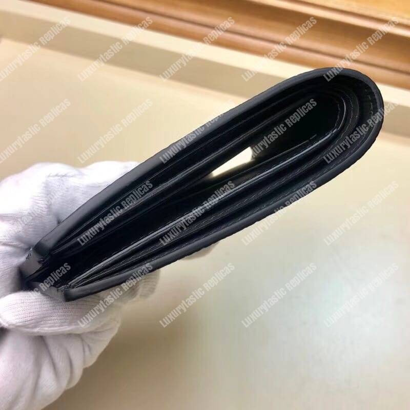 LV Multiple Wallet Taurillon Leather Blue Initials