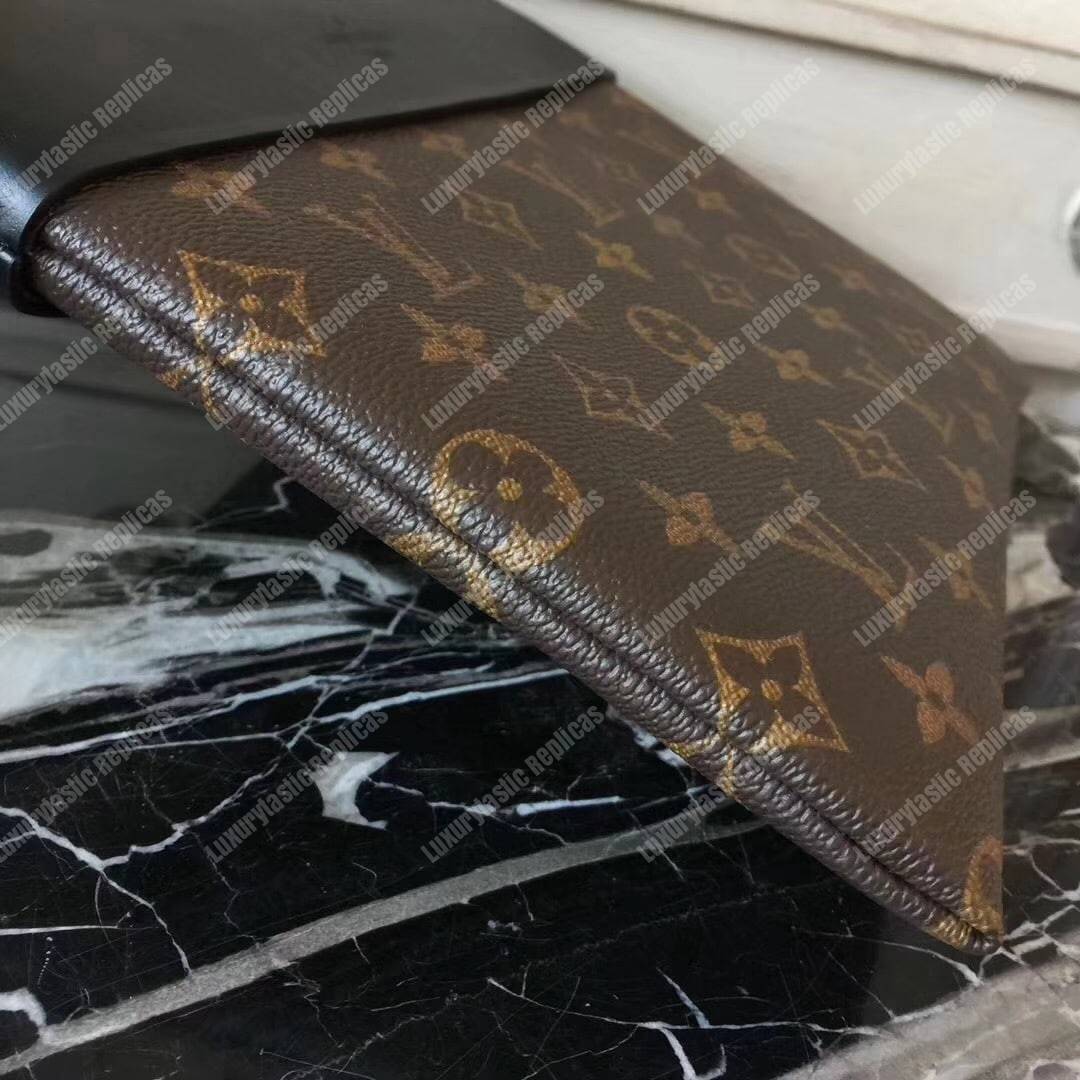 LV Pochette Tuileries Monogram Coated Canvas Noir