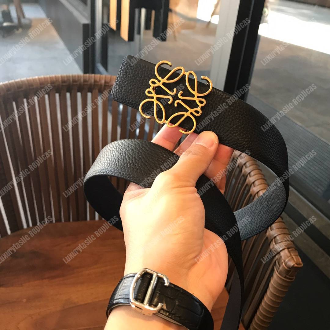 Loewe Anagram Belt 3.2Cm Black