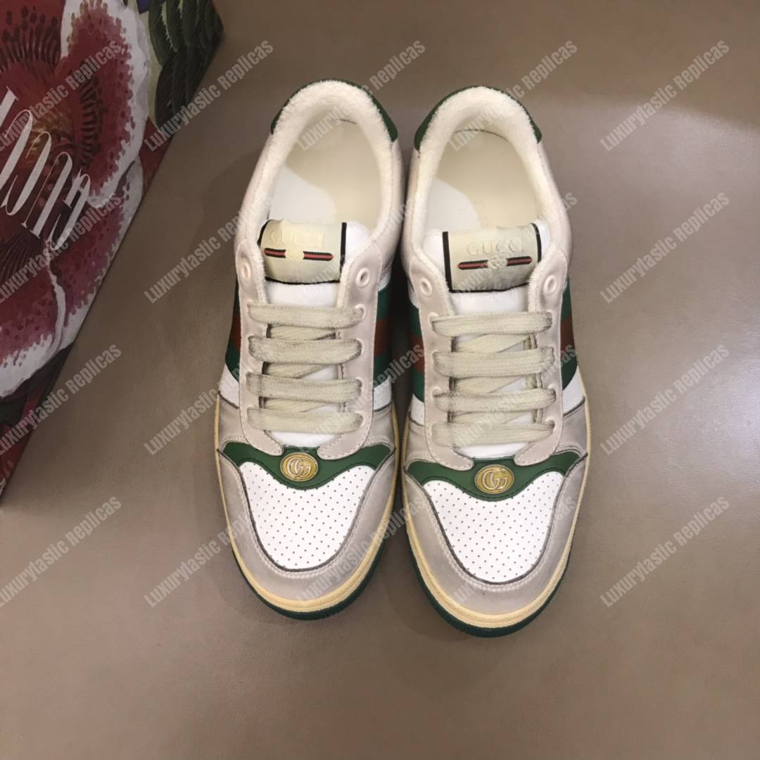 G*u*i screener leather sneaker white