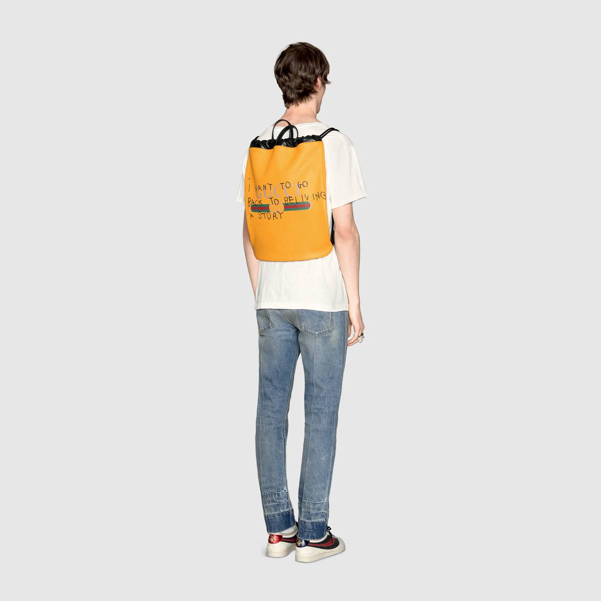 G*u*i coco capitán logo backpack yellow