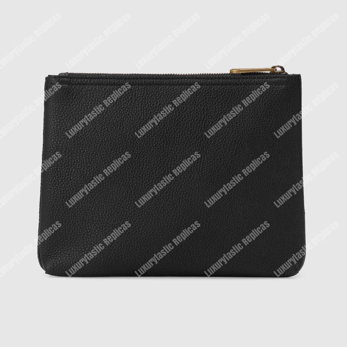 G*u*i print leather small portfolio black