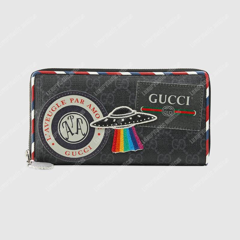 night courrier gg Sup*e zip around wallet