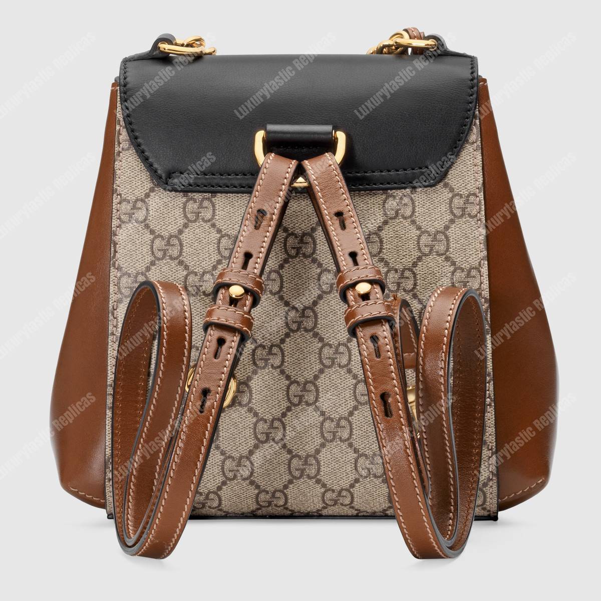 G*u*i padlock gg sup*e backpack beige/ebony
