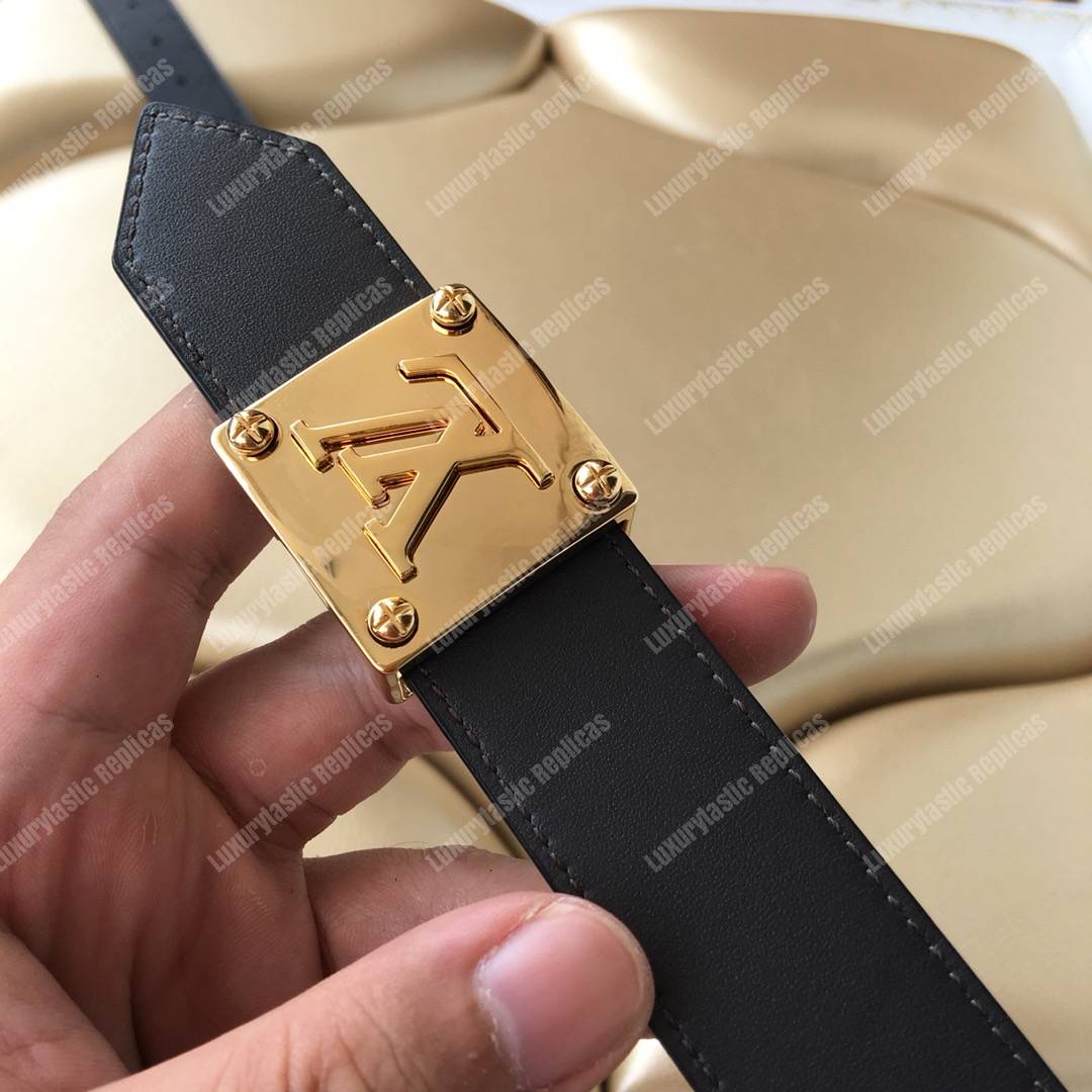 LV Morningram 30mm Reversible Belt Black