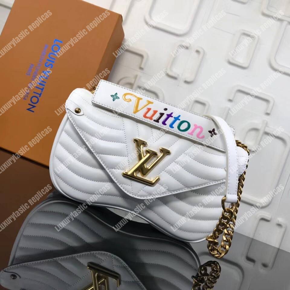 LV New Wave Chain Bag MM White