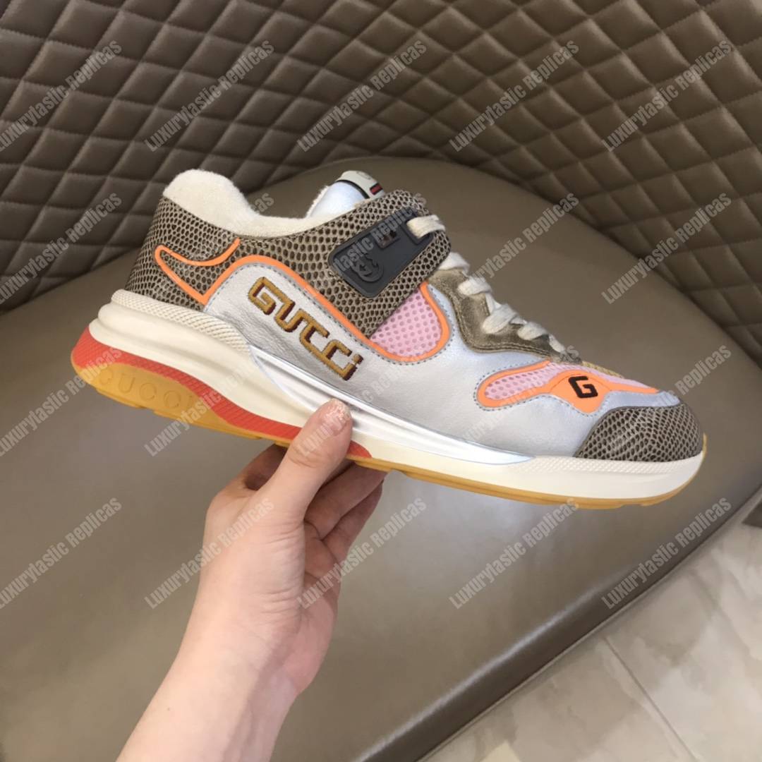 G*u*i ultrapace sneaker grey tejus printed leather