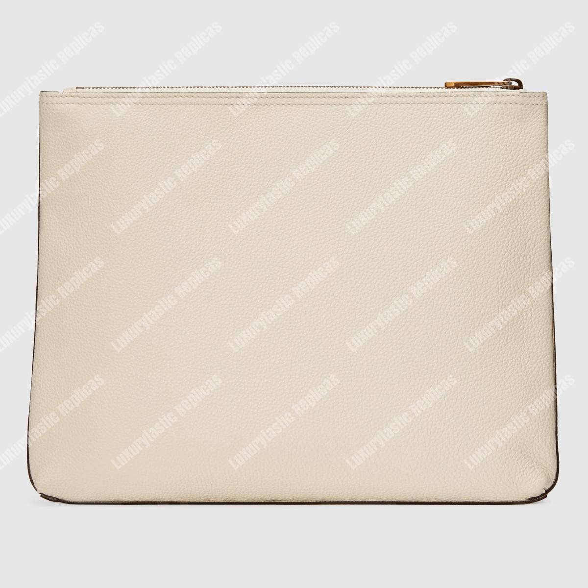 G*u*i print leather medium portfolio white
