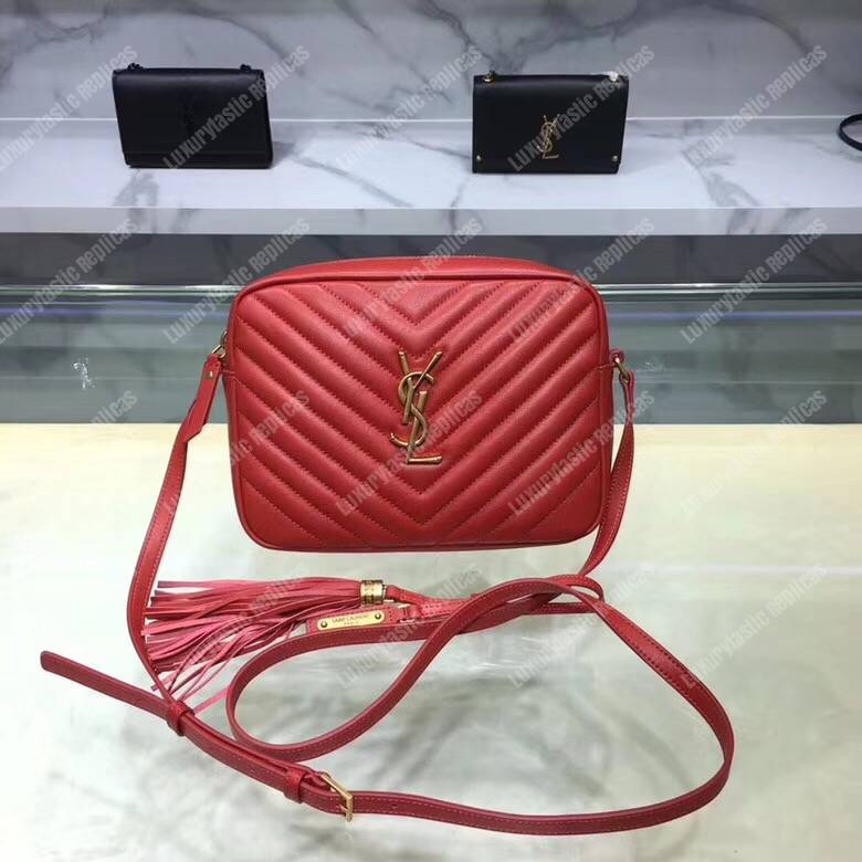 Saint Laurent Lou Camera Bag Eros Red