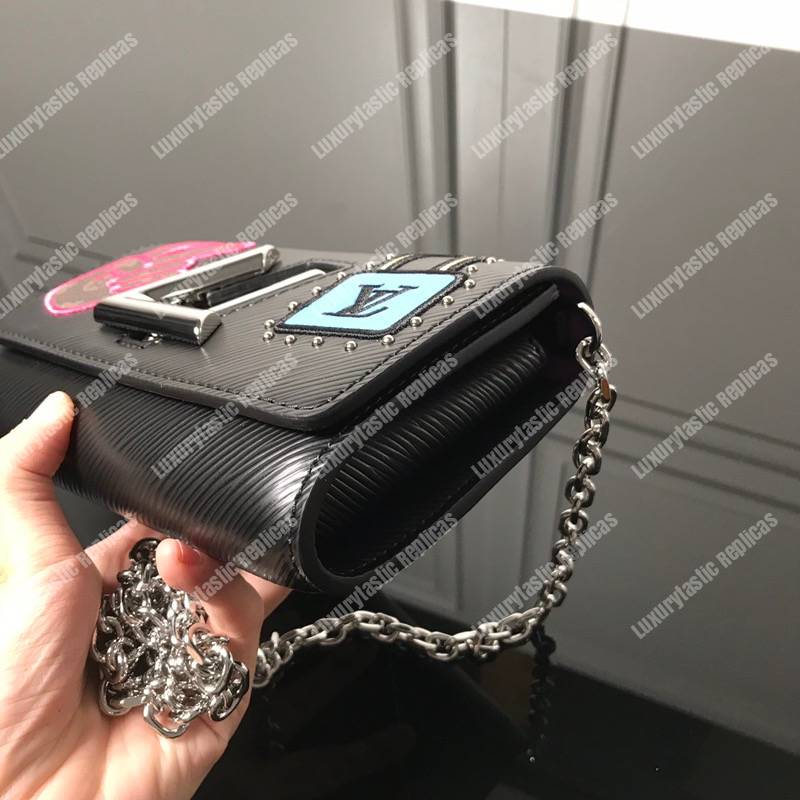 LV Twist Chain Wallet Epi Leather Travel and Trunk-Making Heritage Black