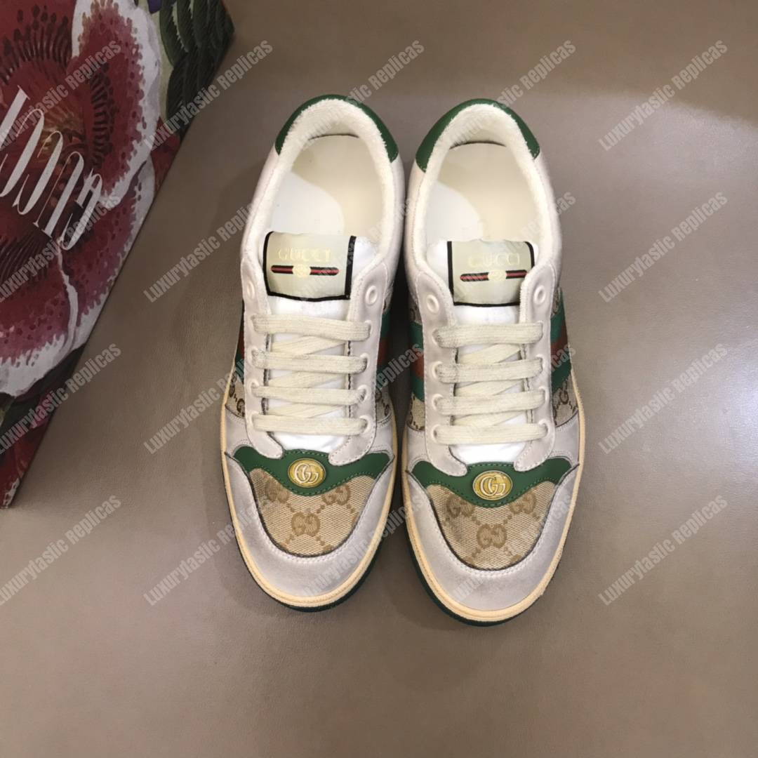 G*u*i screener leather sneaker butter