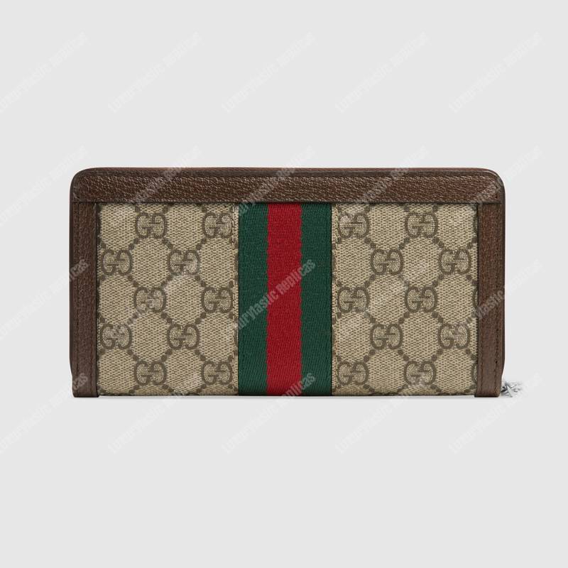 G*u*i ophidia gg zip around wallet gg sup*e canvas
