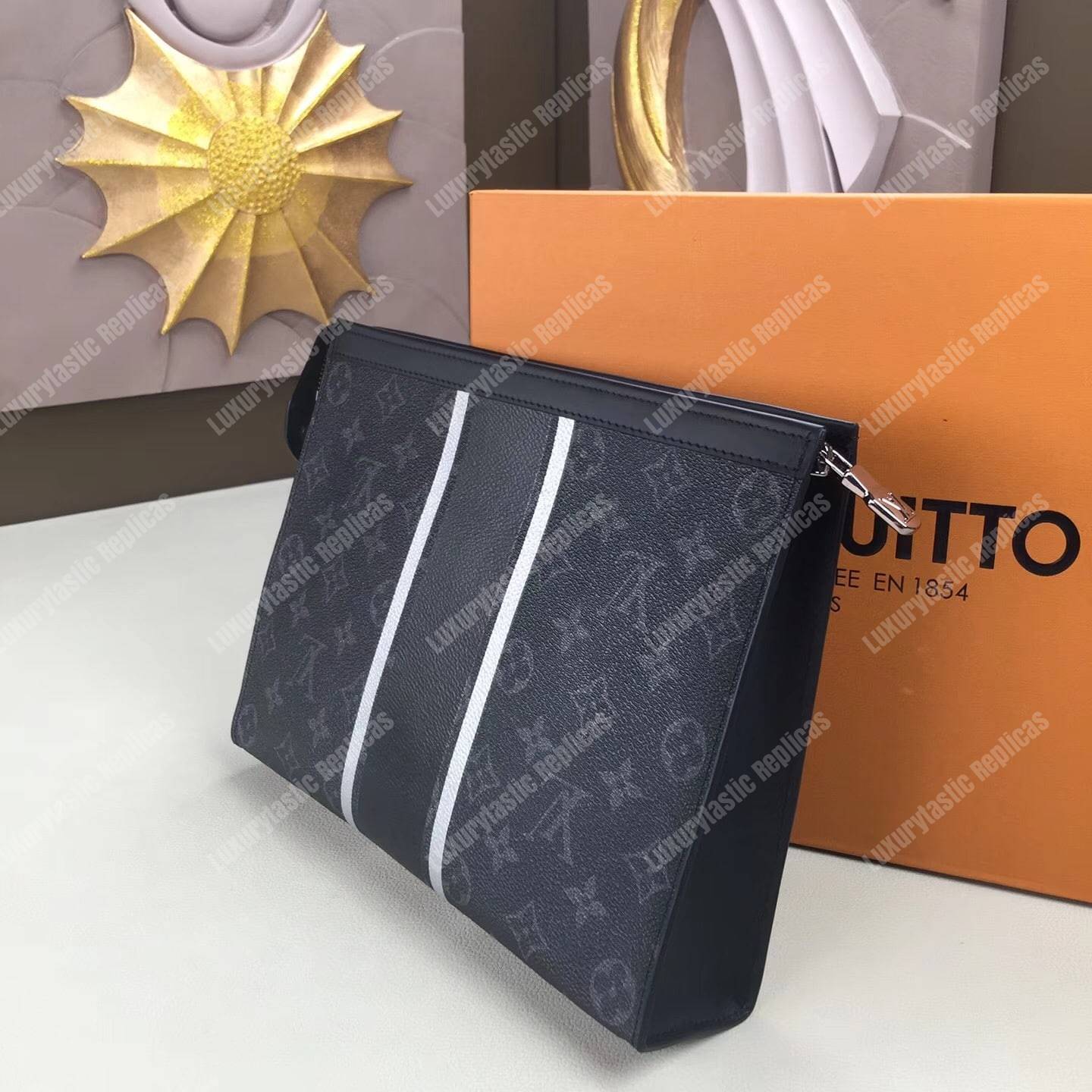 LV Pochette Voyage MM Monogram Eclipse Canvas