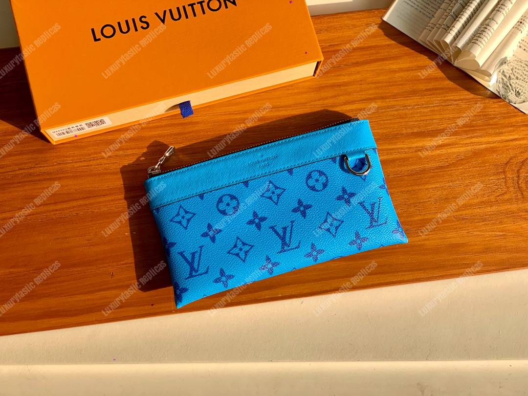 LV Discovery Pochette PM Blue