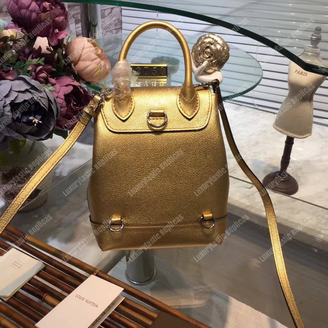 LV Lockme Backpack Mini Gold