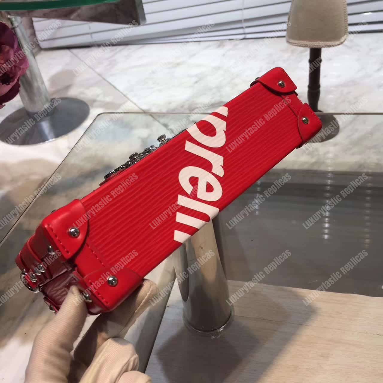 L**is vu*t*on x sup*e petite malle limited edition red