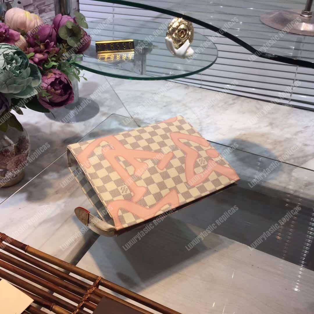 LV Toiletry Pouch 26 Damier Azur Canvas