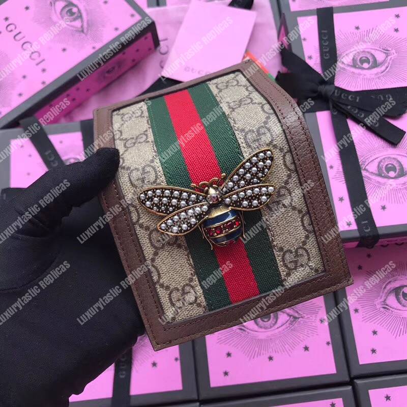 G*u*i queen margaret gg sup*e card case