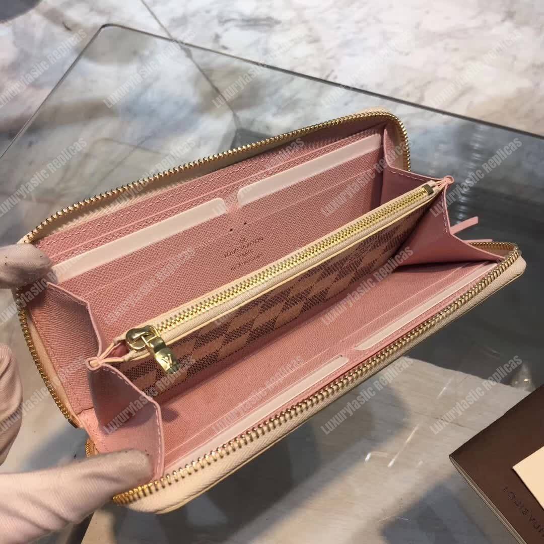 LV Clemence Wallet Damier Azur Canvas