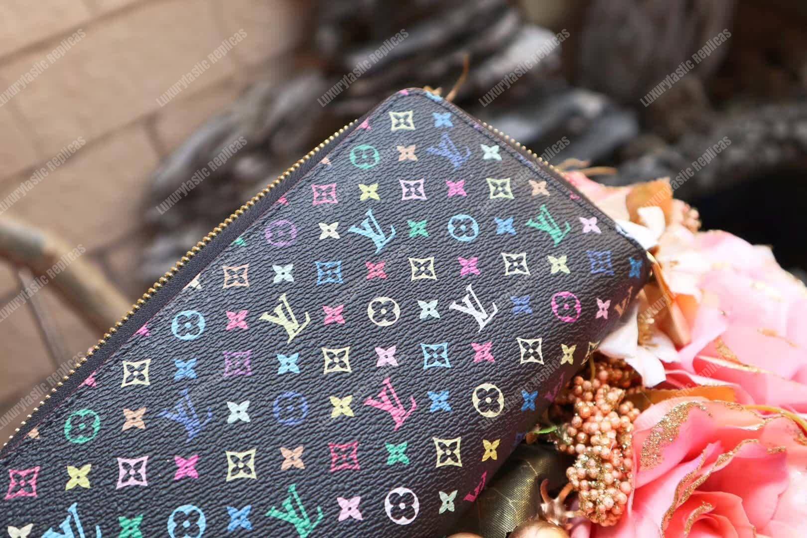 LV Zippy Wallet Monogram Multicolore Canvas (Black)