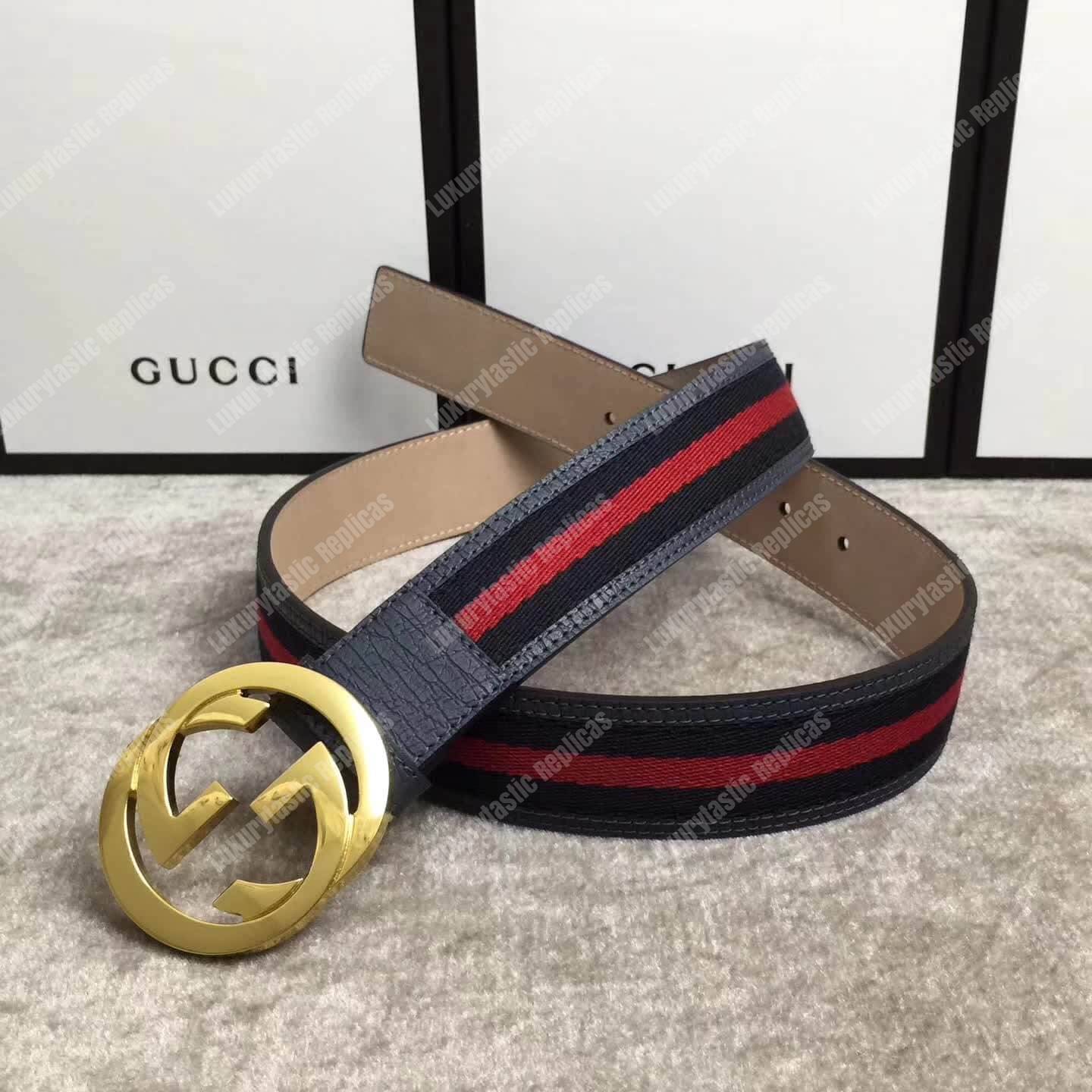 G*u*i web belt with g buckle