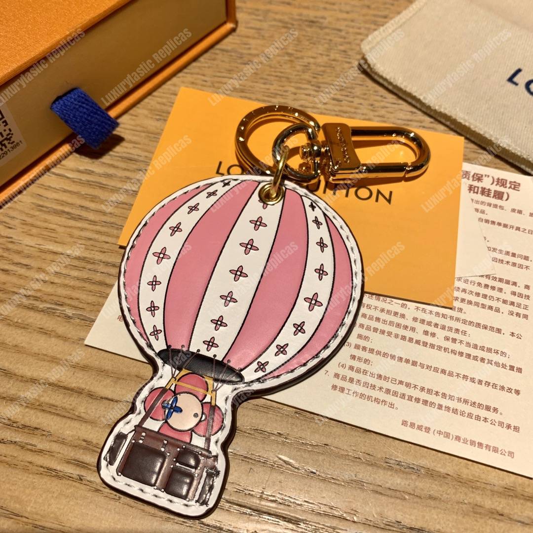 LV Vivienne Xmas Bag Charm And Key Holder Hot Air Balloon