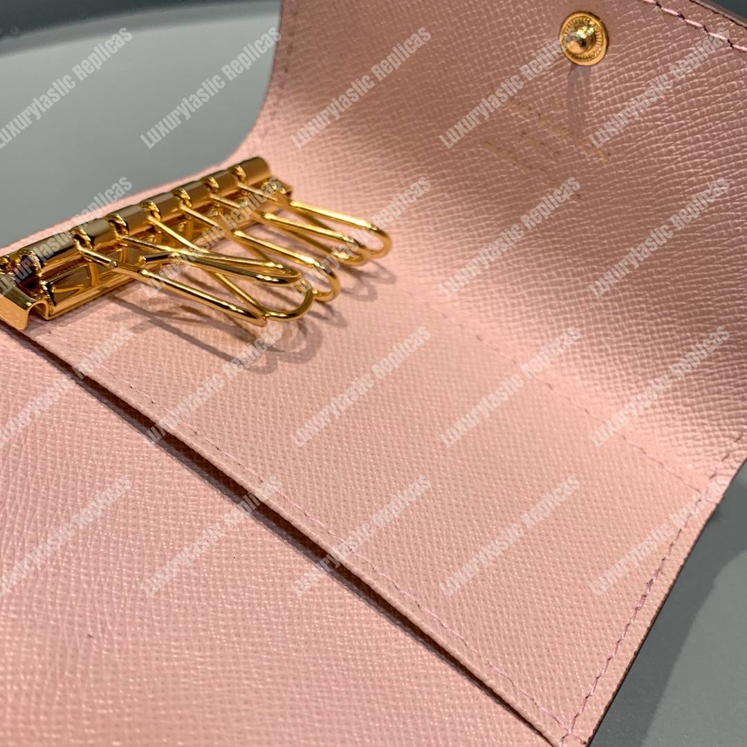 LV 6 Key Holder Damier Canvas Pink
