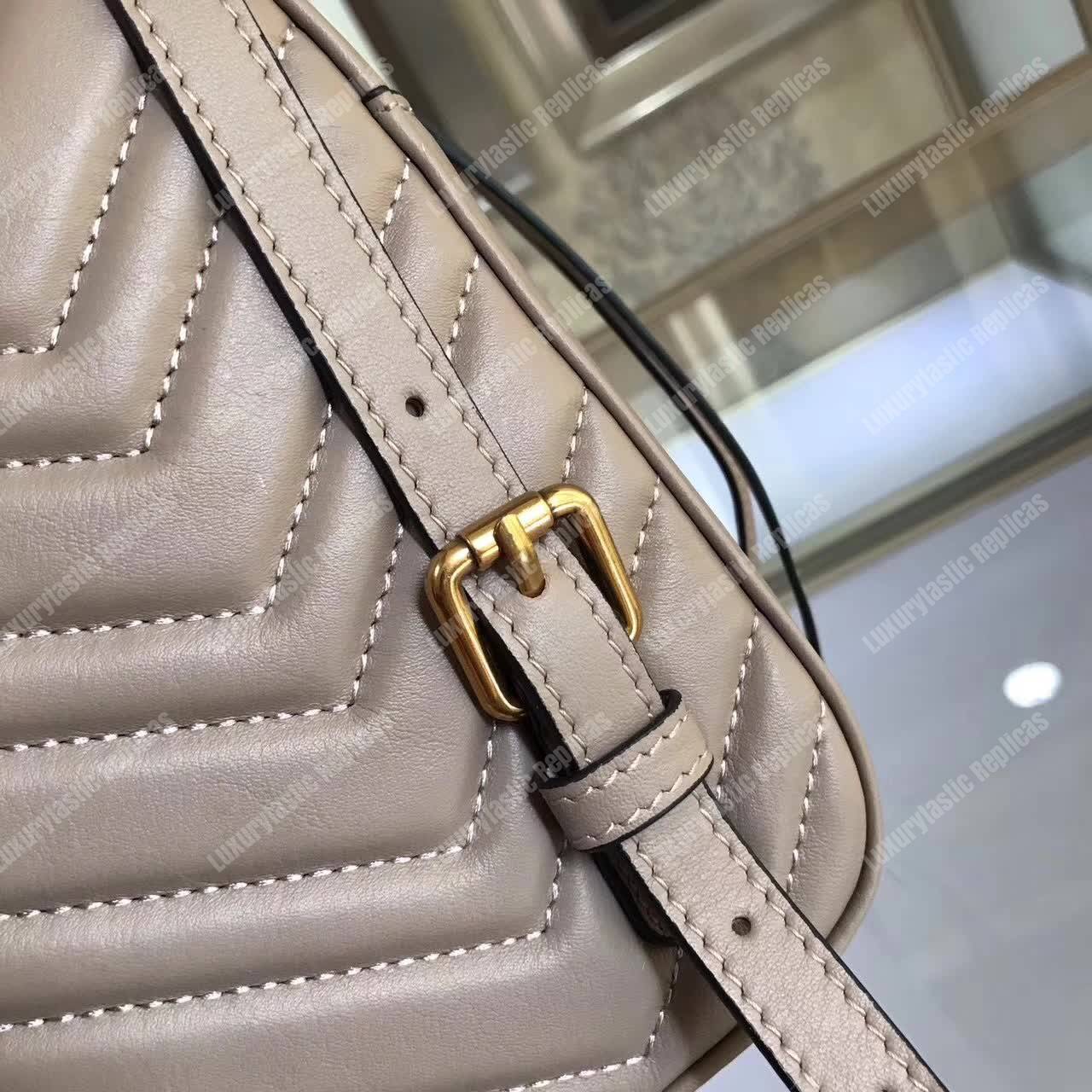 G*u*i gg marmont quilted leather backpack dusty pink