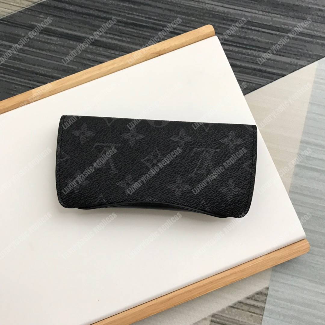 LV Glasses Case Monogram Eclipse Black