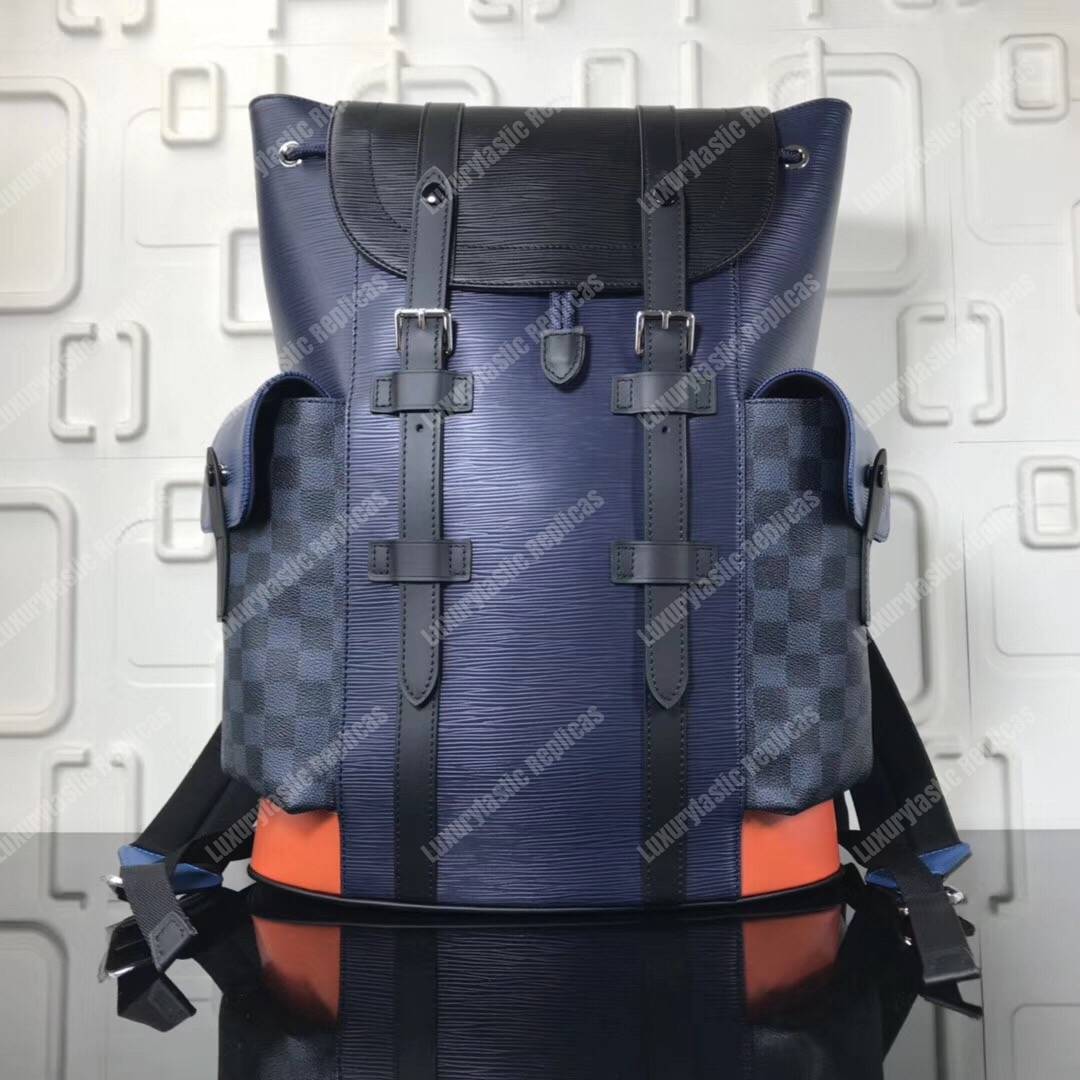 LV Christopher Backpack Epi Leather Patchwork Edition
