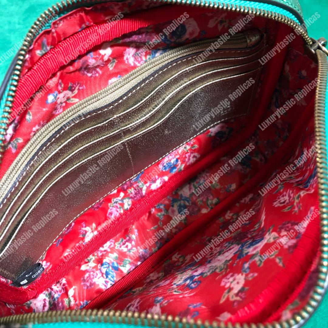 G*u*i zumi clutch metallic red/green