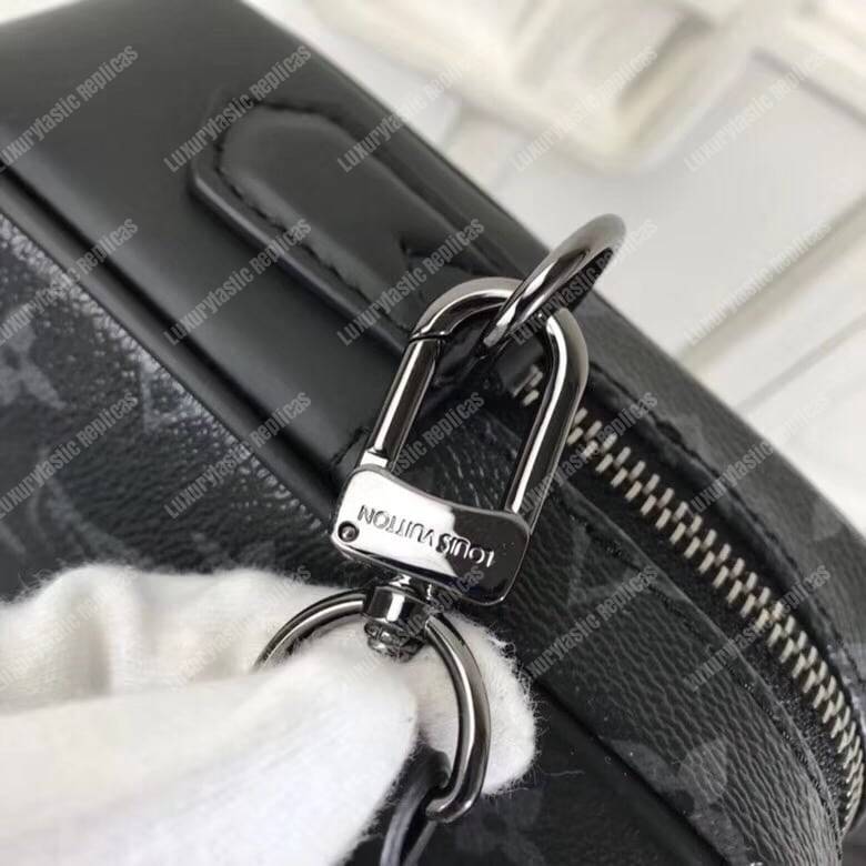 LV Kasai Clutch Monogram Eclipse